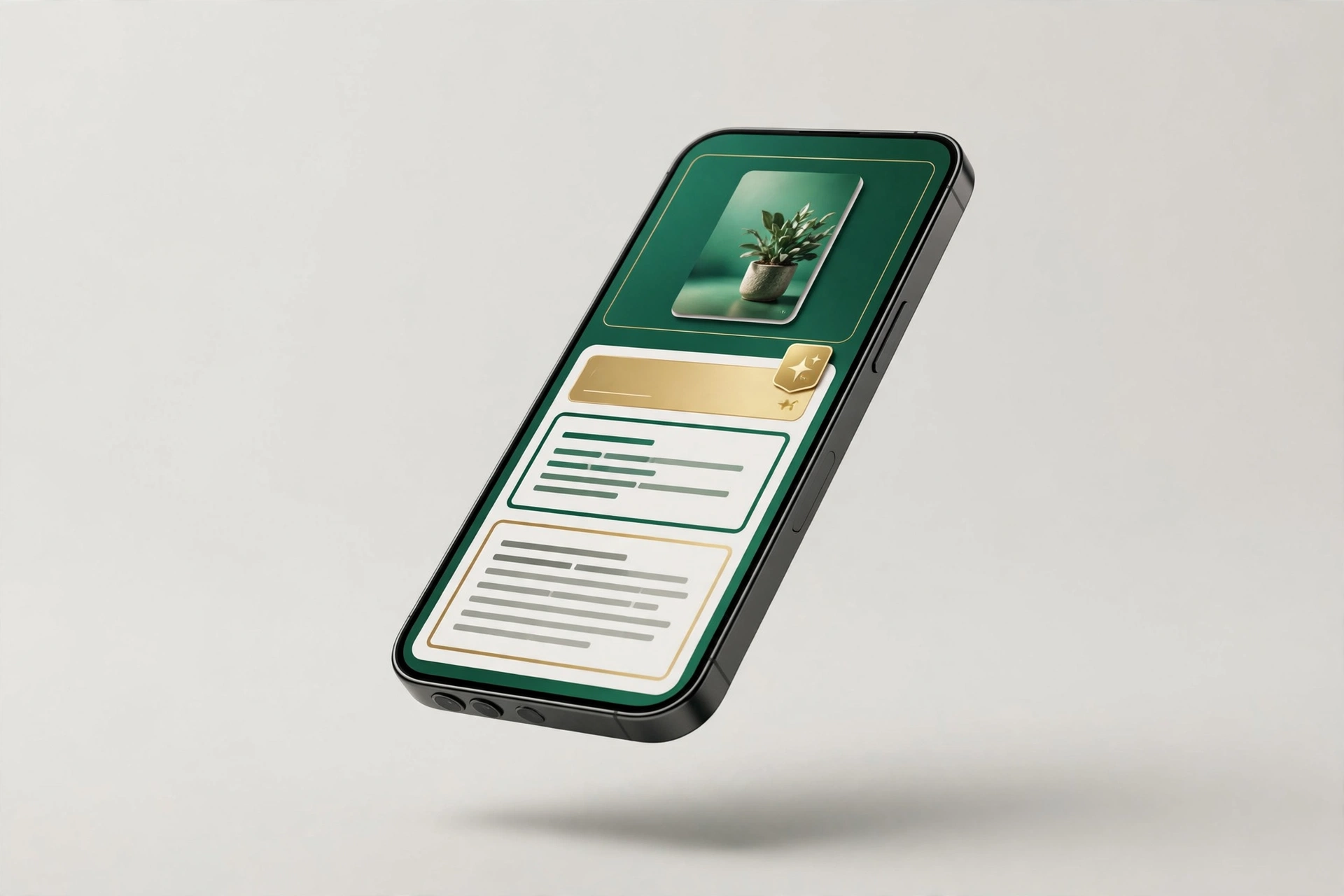 Smartphone showing an AI-generated listing draft